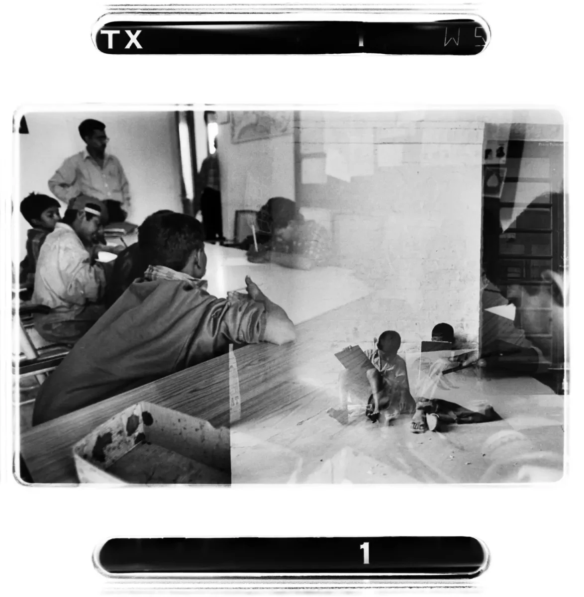 École pour enfants des rues en Inde pour une photographie documentaire.